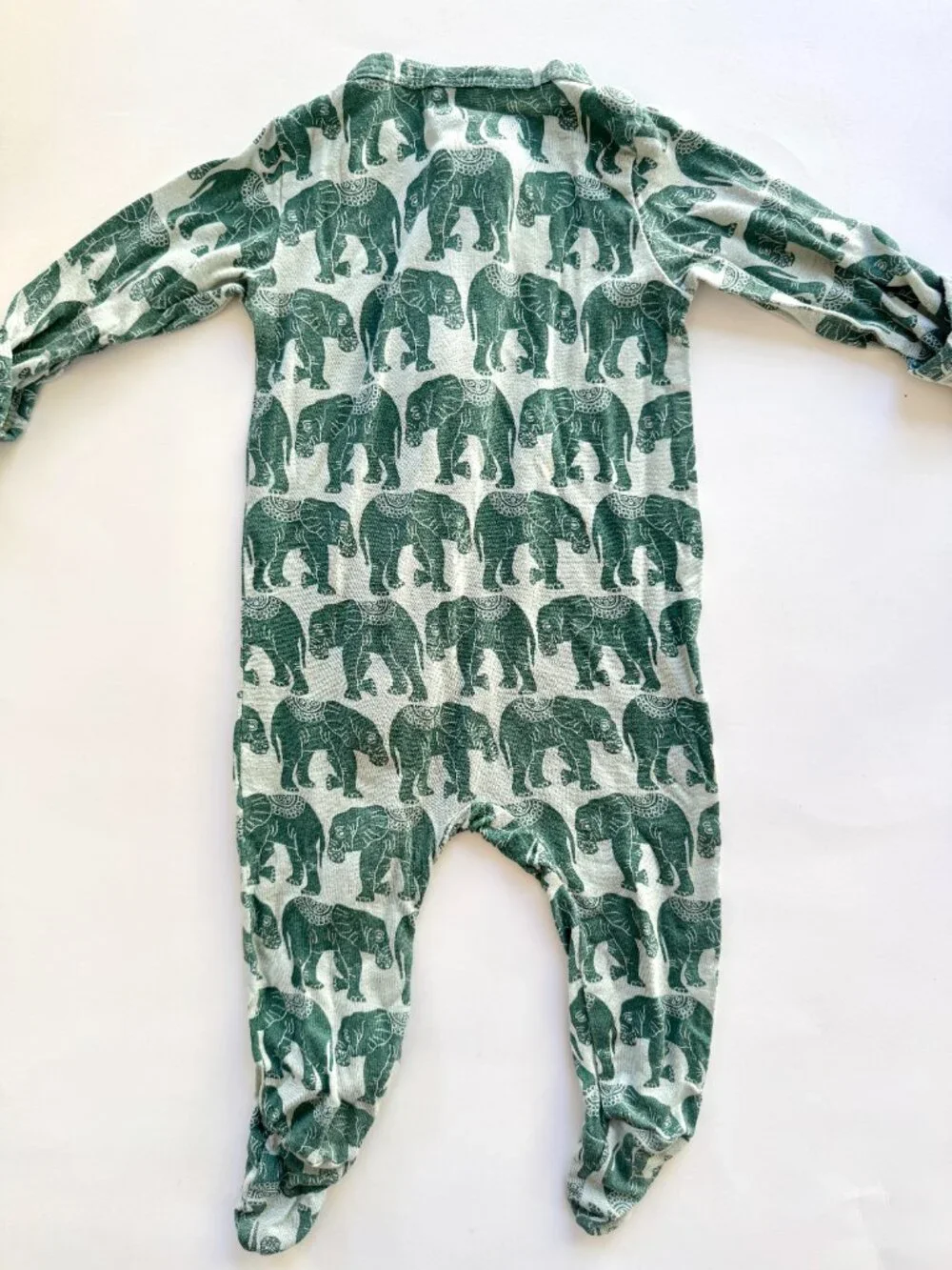 Kate Quinn 2pc Zip Footie Bundle Mushroom Elephant 0-3M